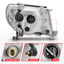 Load image into Gallery viewer, 0509-Tacoma-Projector-Light-Bar-Style-Headlights-Black-Clear-Amber-(WC-Light-Bar)
