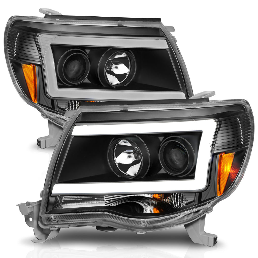 0509-Tacoma-Projector-Light-Bar-Style-Headlights-Black-Clear-Amber-(WC-Light-Bar)
