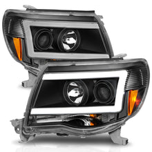 Load image into Gallery viewer, 0509-Tacoma-Projector-Light-Bar-Style-Headlights-Black-Clear-Amber-(WC-Light-Bar)