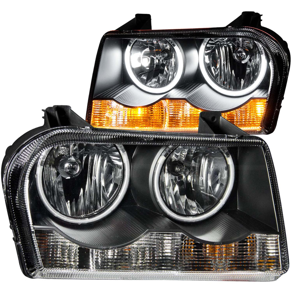 0510-Chry-300(Not-Limited)Headlights-Crystal-Black-With-Halo(Ccfl)DrivePass