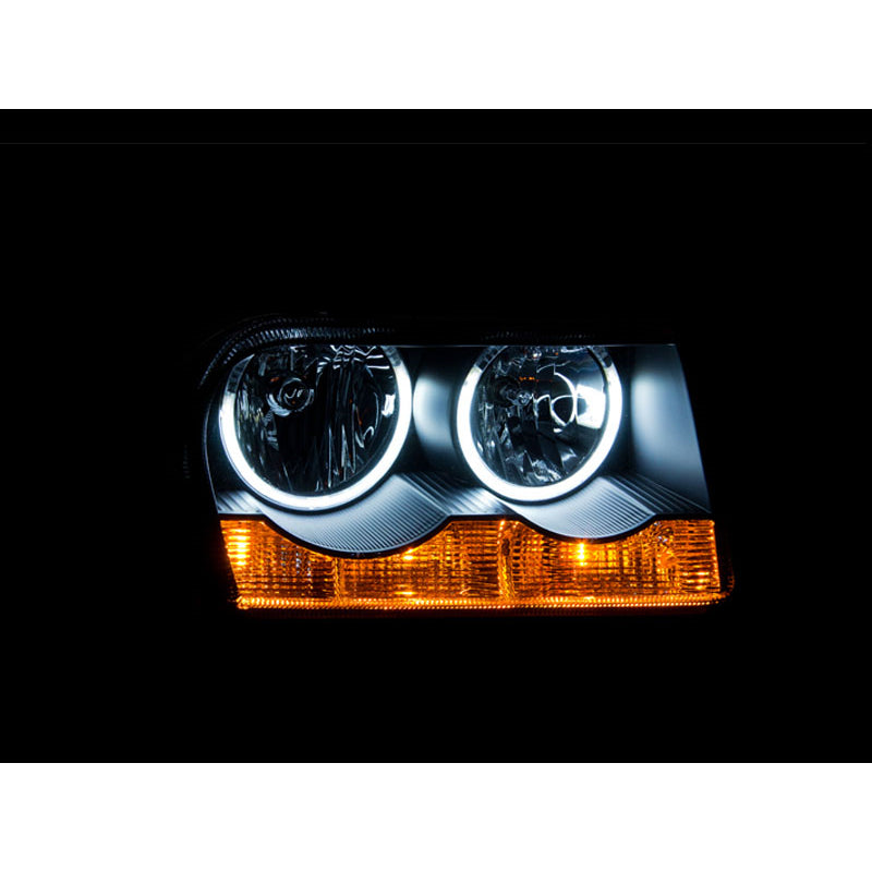 0510-Chry-300(Not-Limited)Headlights-Crystal-Black-With-Halo(Ccfl)DrivePass