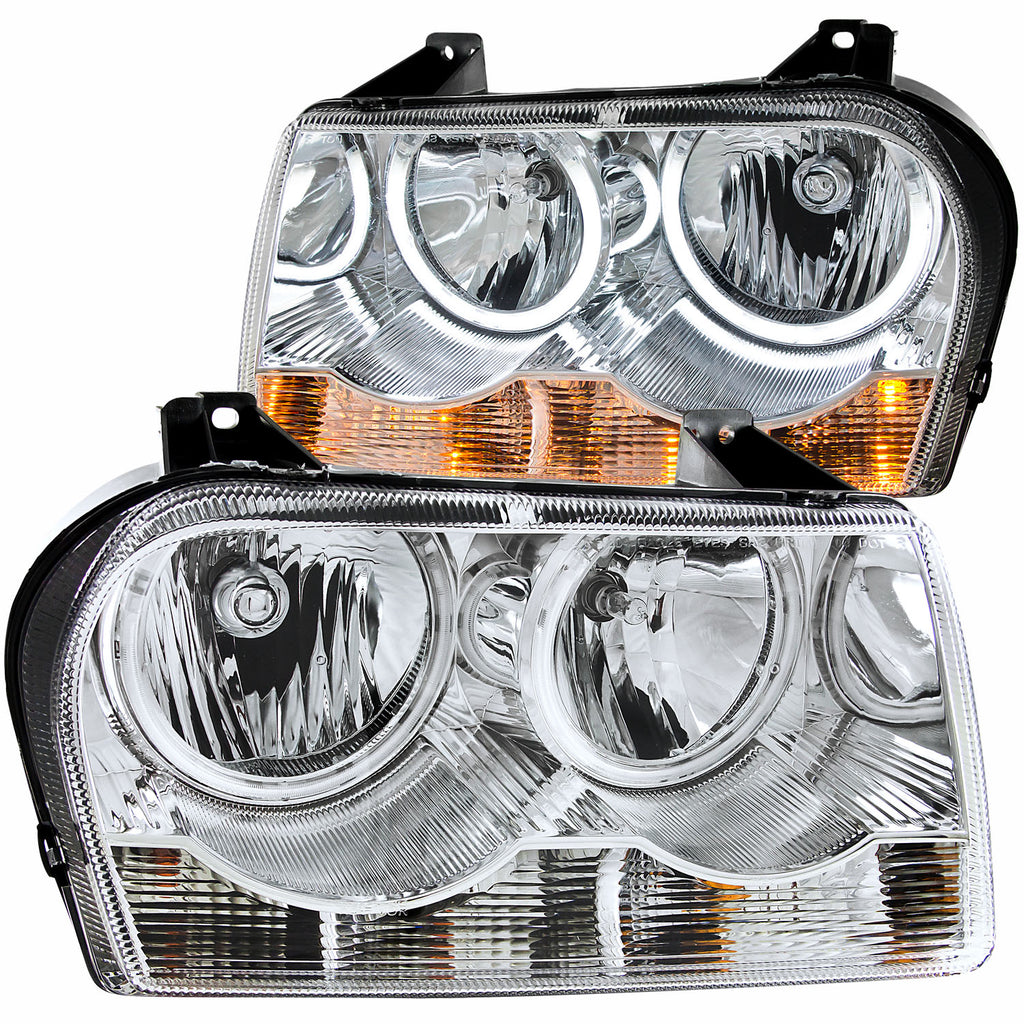 0510-Chry-300(Not-Limited)Headlights-Crystal-Chrome-With-Halo(Ccfl)DrivePass