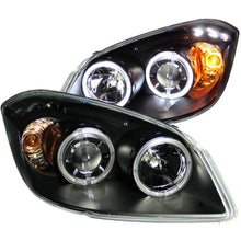 Load image into Gallery viewer, 0511-Chevrolet-Cobalt-Projector-Halo-WLed-No-Ccfl-Bar-Black-Clear-Headlights-DrivePass