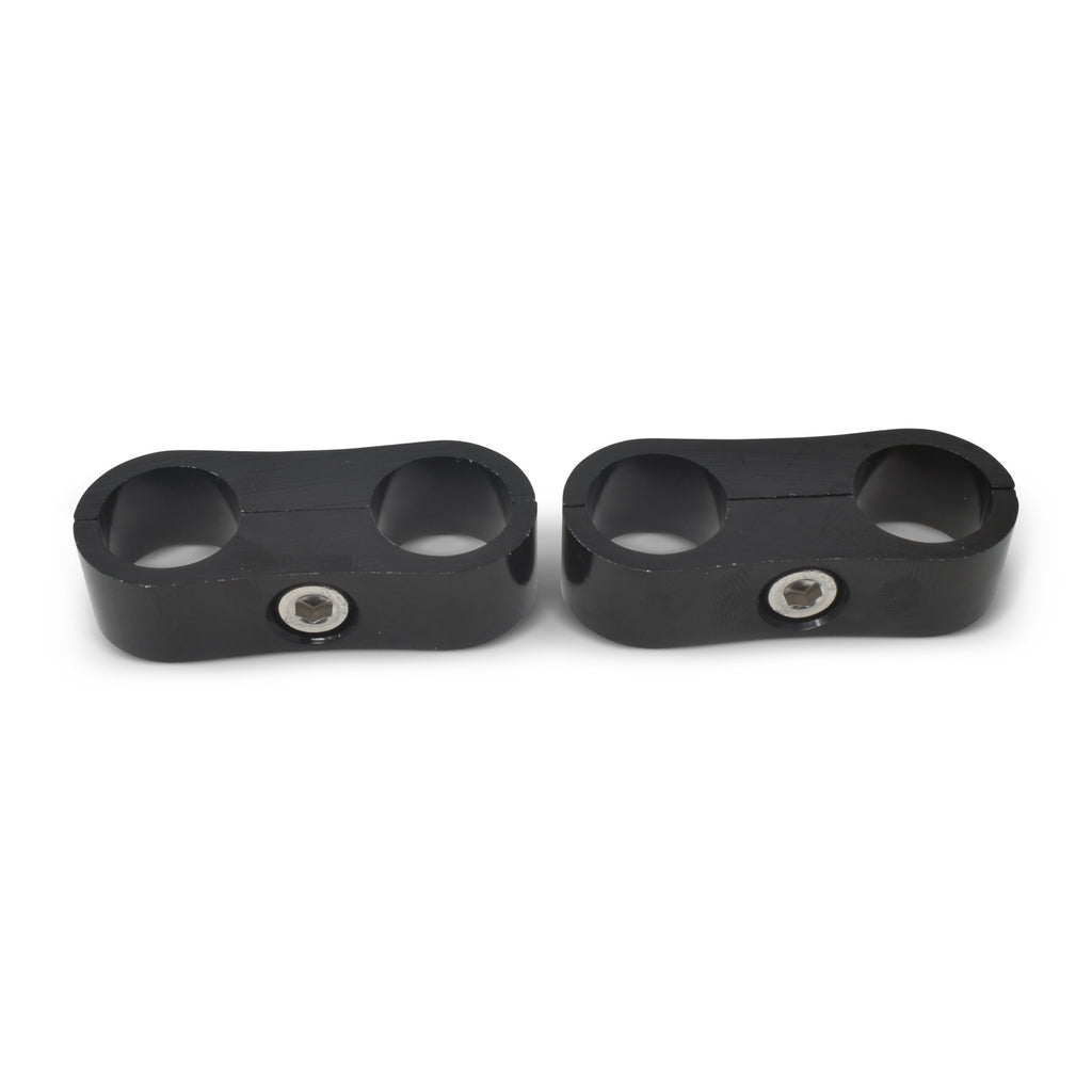 Hose-Separator-For--10-Braided-Hose---Black-Anodize-(2-Pack)