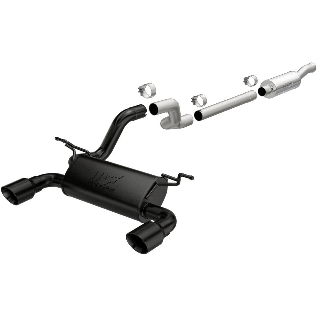MagnaFlow Exhaust Products 19417 Street Series Black Coated Cat-Back System for Select Jeep Wrangler