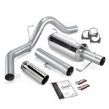Banks Power 48708 Monster Exhaust System, 4-inch Single Exit, Chrome Round Tip