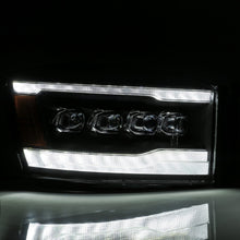 Load image into Gallery viewer, 06-08-Dodge-Ram-1500Hd-Nova-Led-Projheadlights-Plank-Style-Blk-WSeq-SignalDrlAmber-Led