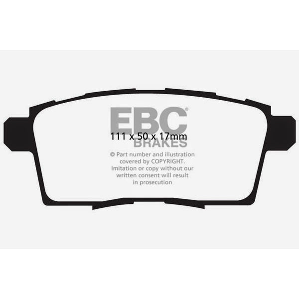 06-08-Ford-Edge-3.5-2Wd-Redstuff-Rear-Brake-Pads