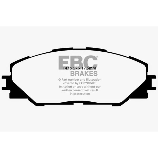 06-08-Toyota-Rav-4-2.4-(3Rd-Row-Seats)-Greenstuff-Front-Brake-Pads