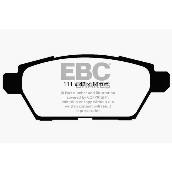 06-09-Ford-Fusion-2.3-Redstuff-Rear-Brake-Pads
