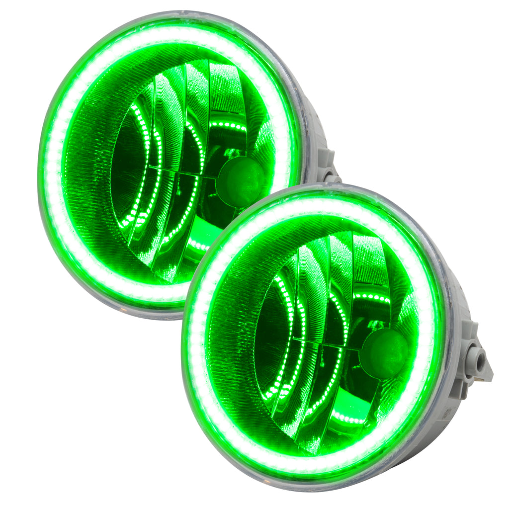 06-10-Ford-F-150-Pre-Assembled-Led-Halo-Fog-Lights--Green