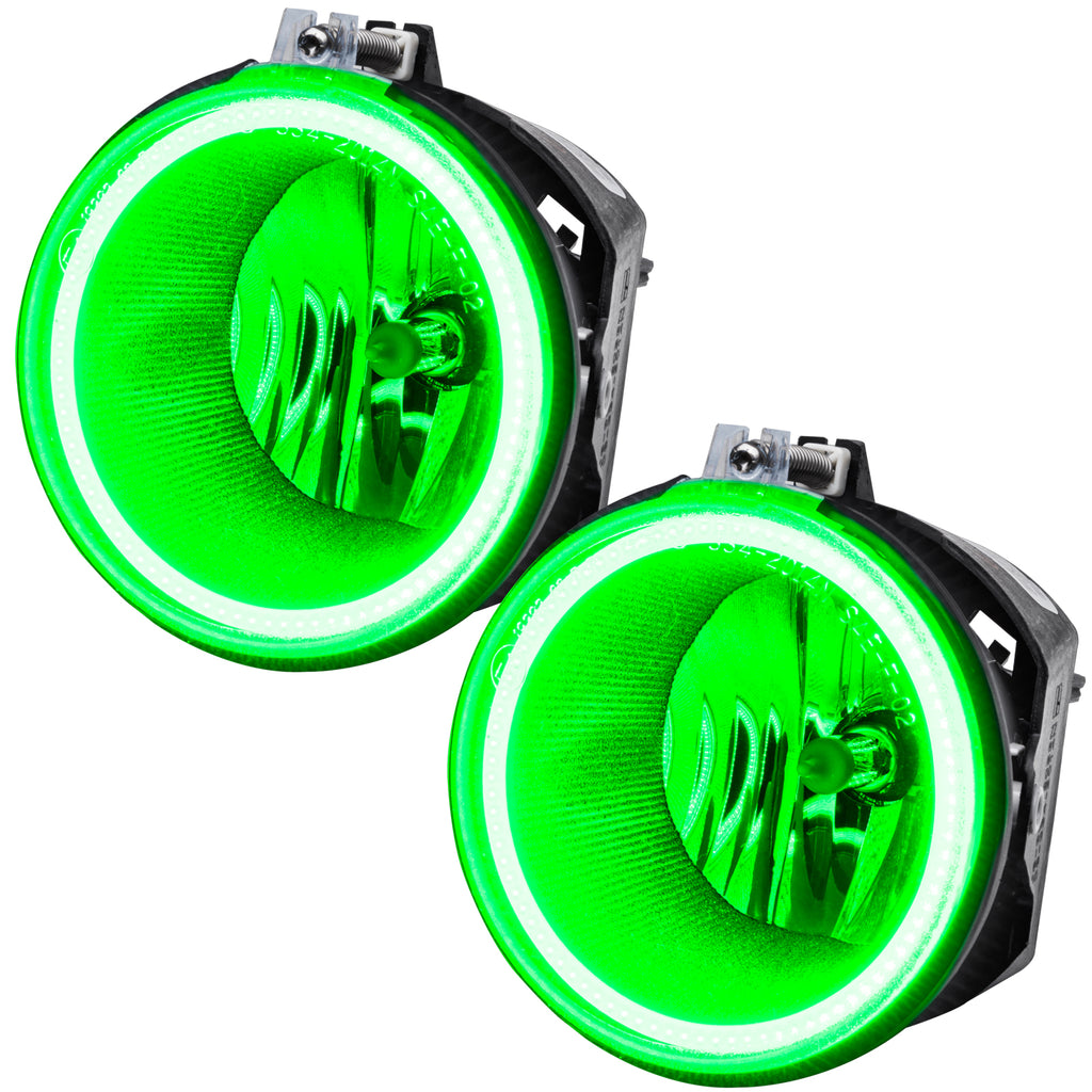 06-10-Jeep-Commander-Pre-Assembled-Led-Halo-Headlights--Green