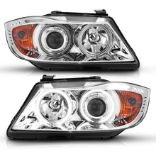 Load image into Gallery viewer, 0608-Bmw-3-Series-E90e91-Projector-Halo-WLed-Bar-Chrome-Clear-WAmber(Ccfl)DrivePass