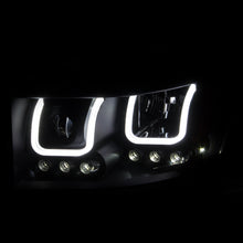 Load image into Gallery viewer, 0608-Ram-15000609-Ram-25003500-Projector-Headlights-WUbar-Black-Clear-DrivePass