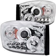 Load image into Gallery viewer, 0608-Ram-15000609-Ram-25003500-Projector-WHalo-Chrome-Clear-WAmber-Headlights-DrivPass