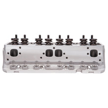 Load image into Gallery viewer, Edelbrock 61259 Victor Jr. 23Â° Cylinder Head for S/B Chevy Mechanical Roller Camshaft (220cc) for Select Buick Century, Buick Regal, Buick Skylark, Chevrolet Bel Air, Chevrolet Biscayne, Chevrolet Blazer, Chevrolet Brookwood, Chevrolet C10, Chevrolet