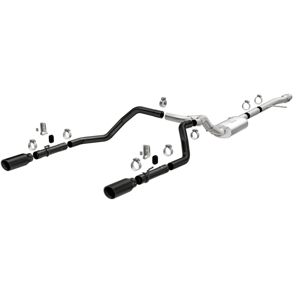 MagnaFlow Exhaust Products 19472 Street Series Black Coated Cat-Back System for Select Chevrolet Silverado 1500, Chevrolet Silverado LTD, GMC Sierra 1500, GMC Sierra Limited