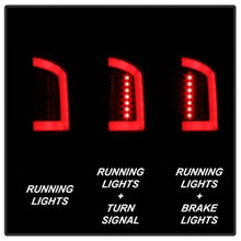 Load image into Gallery viewer, 07-09-Dodge-Ram-25003500-V3-Light-Bar-Led-Tail-Lights---Blk-Smoke-Alt-Yd-Dram06v3-Lbled-Bsm