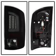 Load image into Gallery viewer, 07-09-Dodge-Ram-25003500-V3-Light-Bar-Led-Tail-Lights---Blk-Smoke-Alt-Yd-Dram06v3-Lbled-Bsm