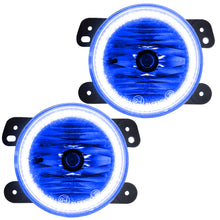 Load image into Gallery viewer, 07-09-Jeep-Wrangler-Jk-Pre-Assembled-Led-Halo-Fog-Lights--Blue
