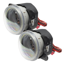 Load image into Gallery viewer, 07-09-Jeep-Wrangler-Jk-Pre-Assembled-Led-Halo-Fog-Lights--Blue