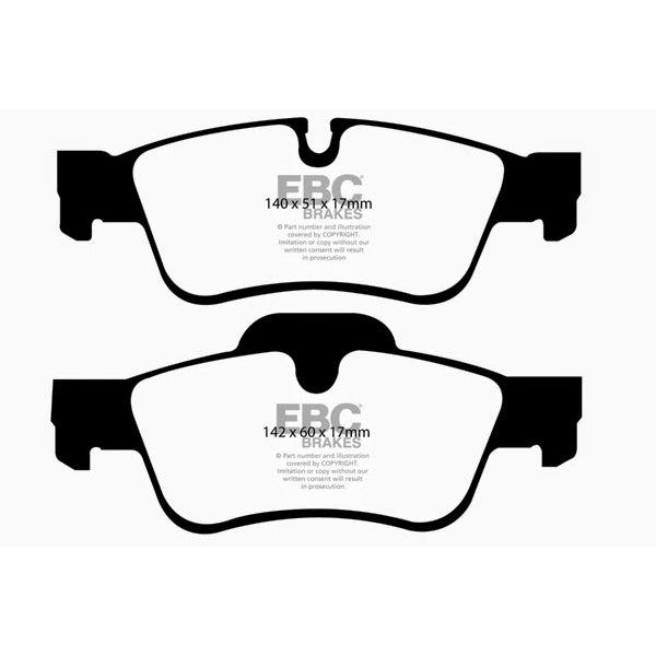 07-09-Mercedes-Benz-R-Class-R320-3.0-Td-Greenstuff-Rear-Brake-Pads