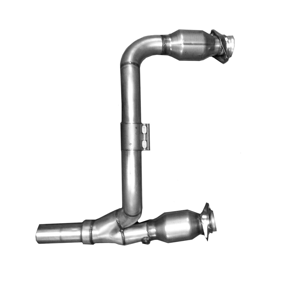 07-11-Jeep-3.8-V6-Long-Tube-Exhaust-Headers-And-Y-Pipe-And-Converters---1-58-Silver-Ceramic