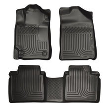 Load image into Gallery viewer, 07-11-Toyota-Camry-(All)-Weatherbeater-Combo-Black-Floor-Liners-(One-Piece-For-2Nd-Row)