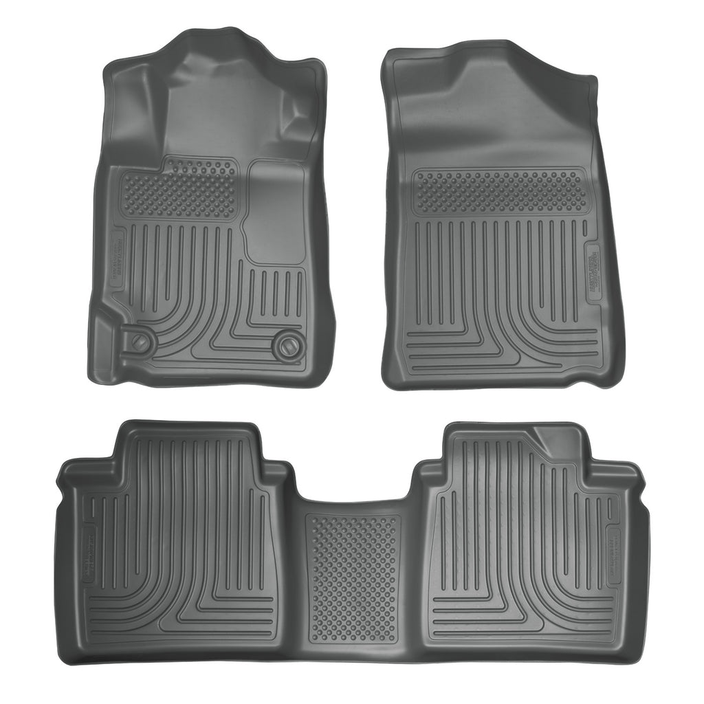 07-11-Toyota-Camry-(All)-Weatherbeater-Combo-Gray-Floor-Liners-(One-Piece-For-2Nd-Row)
