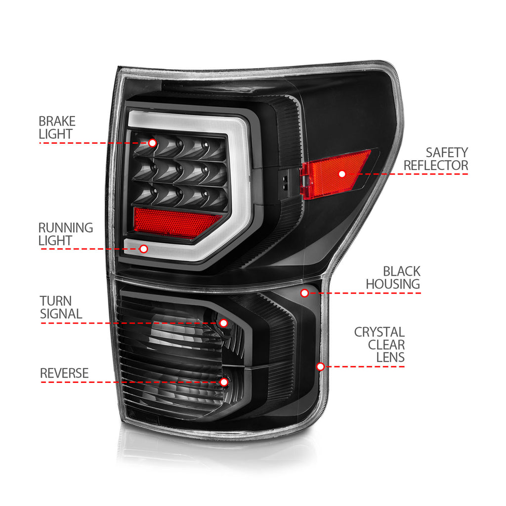 07-11-Toyota-Tundra-Full-Led-Tailights-Black-Housing-Clear-Lens-G2-(WC-Light-Bars)