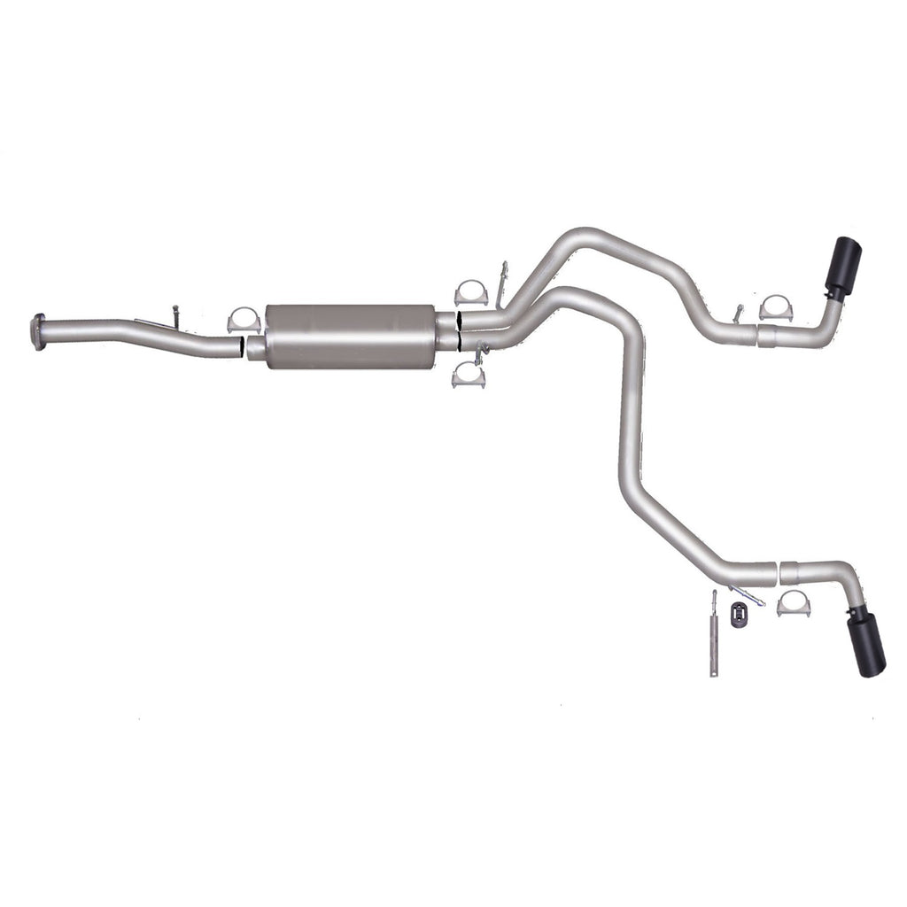 07-12-Chevrolet-Avalanche-Ls-5.3L-2.25In-Cat-Back-Dual-Extreme-Exhaust---Black-Elite