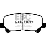 EBC UD1281 Ultimax OEM Replacement Brake Pads
