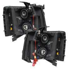 Load image into Gallery viewer, 07-13-Chevrolet-Silverado-Assembled-Halo-Headlights-Round-Style---Blk-Housing--Red