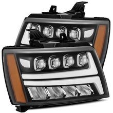 Load image into Gallery viewer, 07-13-Chevy-Avalanche-Nova-Led-Proj-Headlights-Plank-Style-Matte-Black-WActiv-LightDrl