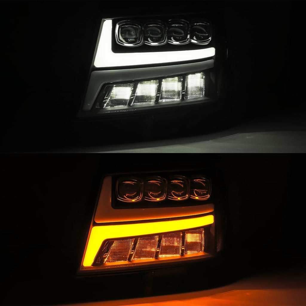 07-13-Chevy-Avalanche-Nova-Led-Proj-Headlights-Plank-Style-Matte-Black-WActiv-LightDrl