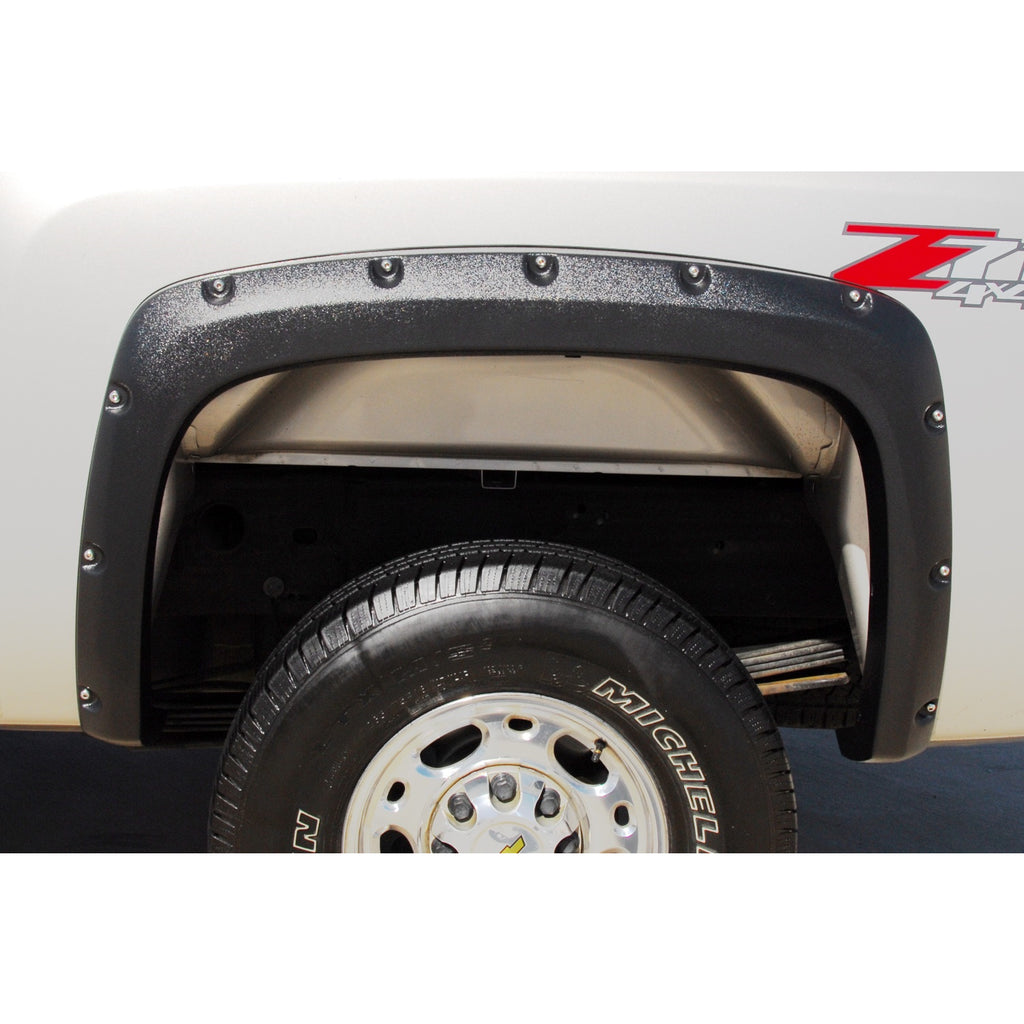 07-13-Chevy-Silverado-1500-Rx-Rivet-Textured-Elite-Series-Fender-Flares---Black-(2-Pc.)