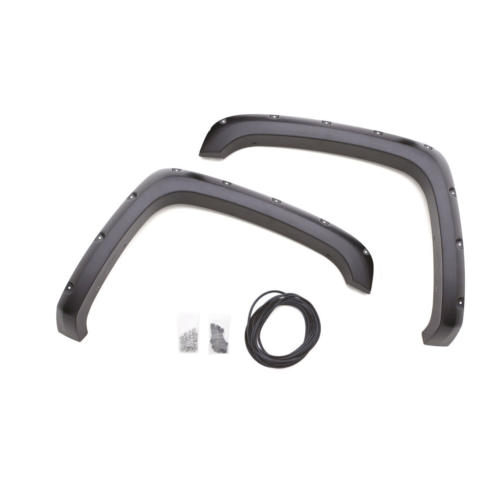 07-13-Gmc-Sierra-1500-Rx-Rivet-Style-Smooth-Elite-Series-Fender-Flares---Black-(2-Pc.)