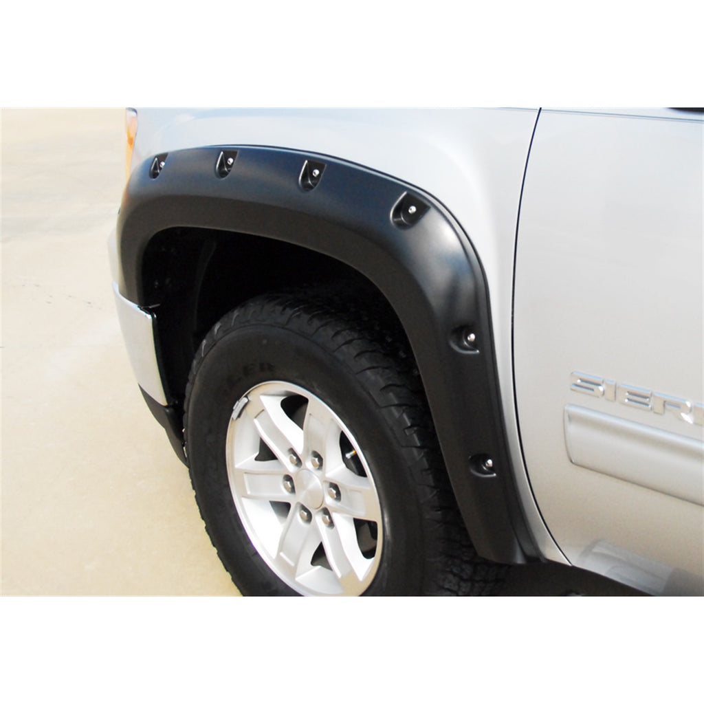 07-13-Gmc-Sierra-1500-Rx-Rivet-Style-Smooth-Elite-Series-Fender-Flares---Black-(2-Pc.)