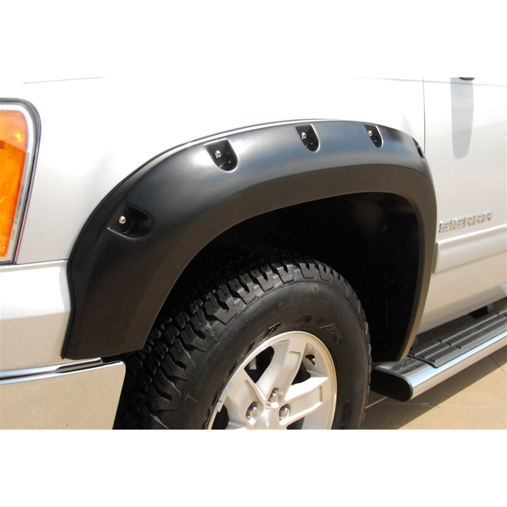 07-13-Gmc-Sierra-1500-Rx-Rivet-Style-Textured-Elite-Series-Fender-Flares---Black-(4-Pc.)
