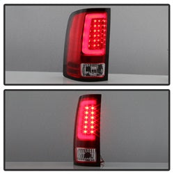07-13-Gmc-Sierra-1500-V2-Light-Bar-Led-Tail-Lights---Red-Clear-(Alt-Yd-Gs07v2-Lbled-Rc)