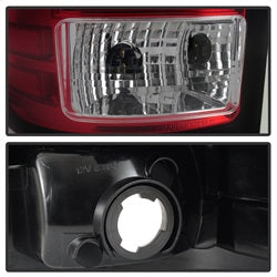 07-13-Gmc-Sierra-1500-V2-Light-Bar-Led-Tail-Lights---Red-Clear-(Alt-Yd-Gs07v2-Lbled-Rc)