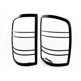 Race Sport RS-B0713GMC-TLB 07-13 GMC Sierra LED Taillight Bezel w/ Brake/Running Lights (Black)