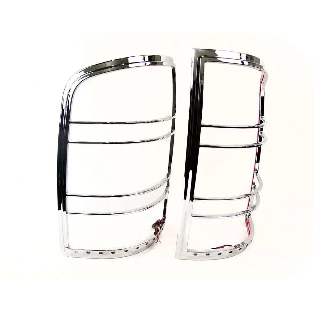 07-13-Gmc-Sierra-Led-Taillight-Bezel-With-Red-Led-Brake-And-Running-Lights
