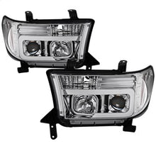 Load image into Gallery viewer, 07-13-Toyota-Tundra-V2-Light-Bar-Drl-Projector-Headlights---Chrome-(Pro-Yd-Ttu07v2-Lb-C)