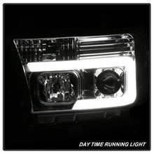 Load image into Gallery viewer, 07-13-Toyota-Tundra-V2-Light-Bar-Drl-Projector-Headlights---Chrome-(Pro-Yd-Ttu07v2-Lb-C)