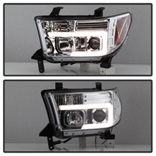 Load image into Gallery viewer, 07-13-Toyota-Tundra-V2-Light-Bar-Drl-Projector-Headlights---Chrome-(Pro-Yd-Ttu07v2-Lb-C)