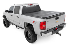 Load image into Gallery viewer, Rough Country 49113551 Hard Tri-Fold Tonneau Bed Cover for Select Chevrolet Silverado 1500, GMC Sierra