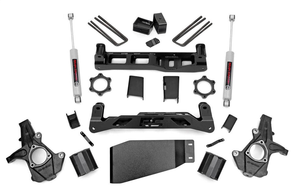 Rough Country 26230 Suspension Lift Kit w/Shocks for Select Chevrolet Silverado 1500, GMC Sierra