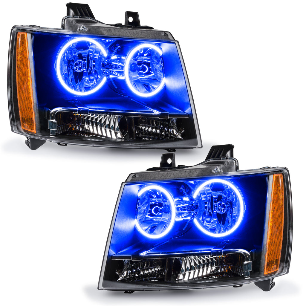 07-14-Chevrolet-Suburban-Pre-Assembled-Led-Halo-Headlights--Blue