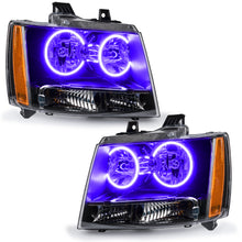 Load image into Gallery viewer, 07-14-Chevrolet-Suburban-Pre-Assembled-Led-Halo-Headlights--UvPurple